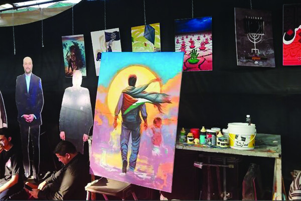 هنرمندان محور مقاومت در عمود ۷۸۵ طوفان به پا میکنند