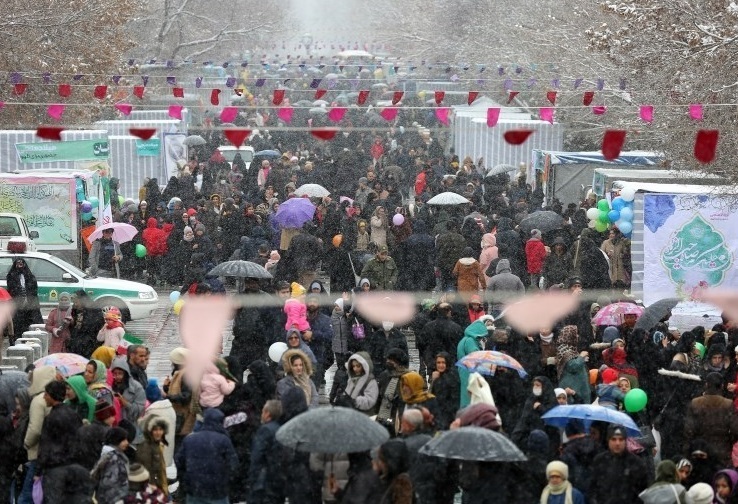مهمانی ۱۵ کیلومتری نیمه شعبان در همدان
