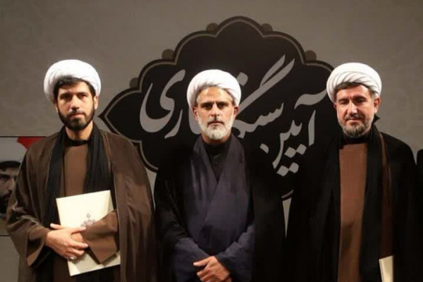 آیین سنگرسپاری مدیرکل تبلیغات اسلامی همدان به روایت تصویر