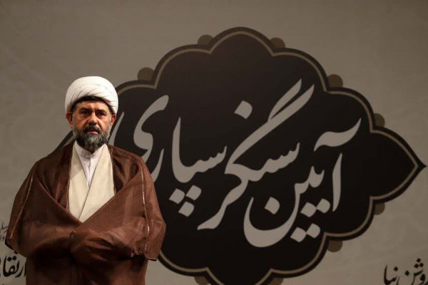 آیین سنگرسپاری مدیرکل تبلیغات اسلامی همدان به روایت تصویر