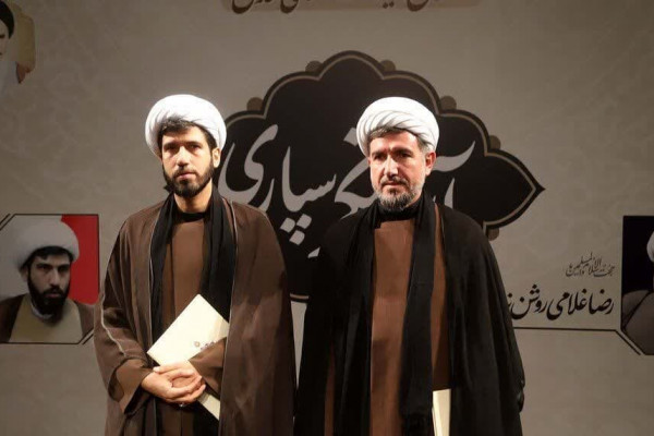 آیین سنگرسپاری مدیرکل تبلیغات اسلامی همدان به روایت تصویر