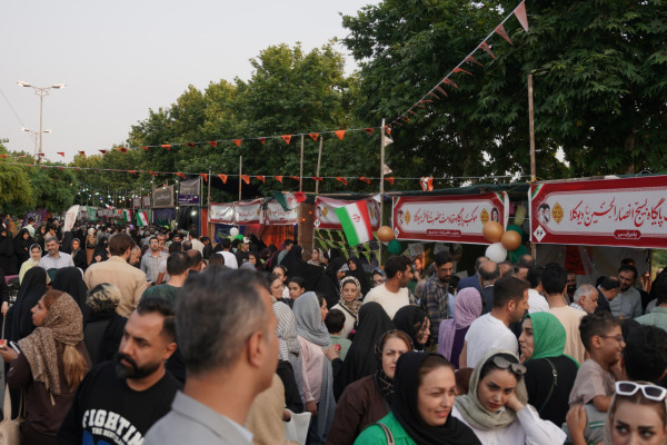 مازندران | قاب موکب های غدیر با حضور خانواده های شهدای میناب