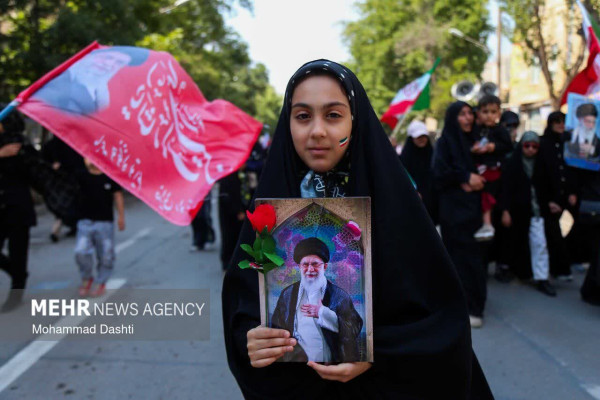 مراسم جاماندگان تشییع آقای شهید ایران با حضور مردم ولایی و انقلابی اردبیل