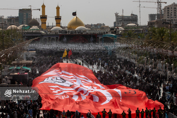 مراسم اربیعن حسینی در بین‌الحرمین برگزار شد