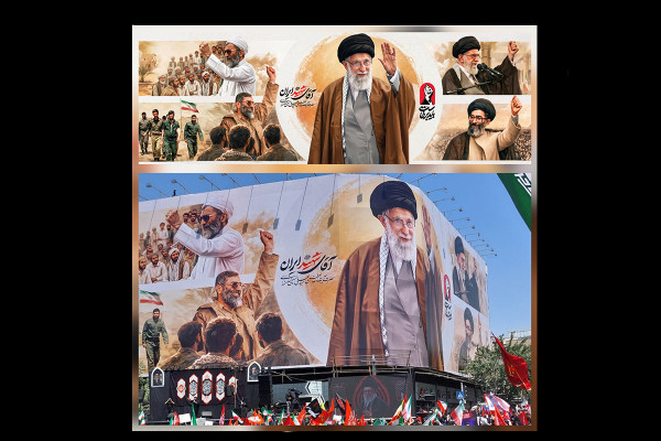 جدیدترین طرح دیوارنگاره میدان انقلاب تهران رونمایی شد