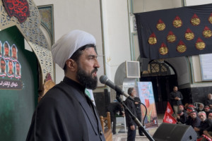 حضور بیش از ۱۰ هزار زائر گلستانی در اجتماع عزاداران رضوی